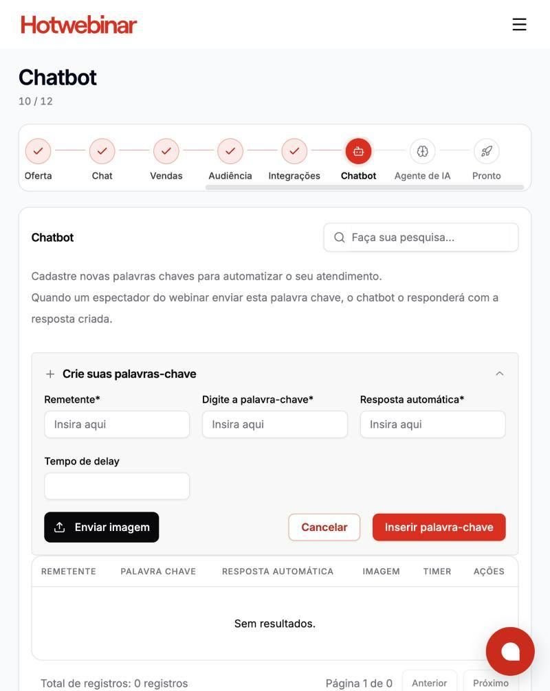 Etapa 10 · Chatbot