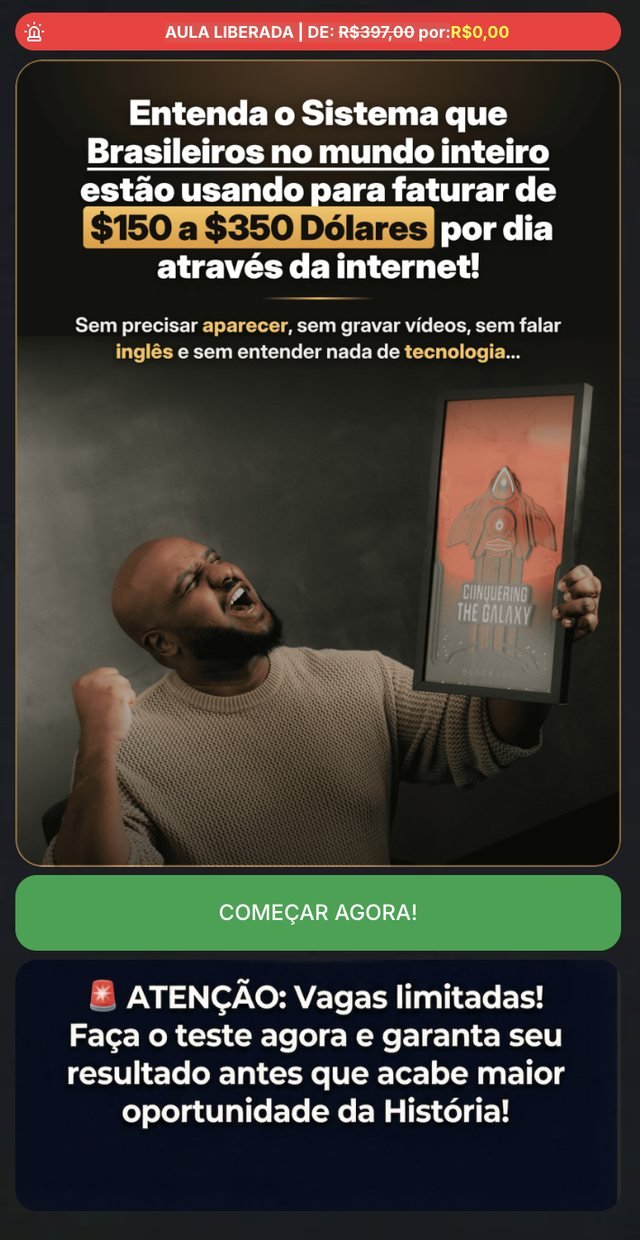 Tela de entrada real do quiz